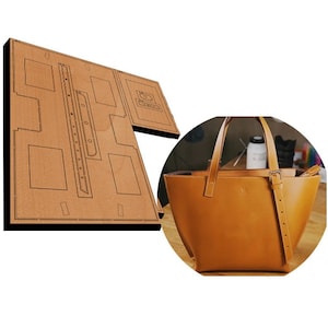 Découpe de sac à main, découpe de cuir de sac en carton personnalisé, emporte-pièce en métal avec règle en acier, découpe de cuir, poinçon de cuir, outil kraft d'artisanat