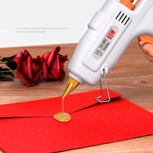 60W Hot Melt Wax Sealing Glue Gun/40 Colors Sealing Wax Rod Stick for Wax Seal Stamp/Wax Melts