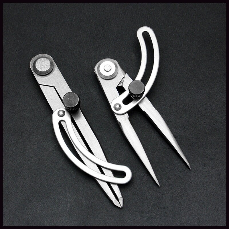 Metal Distance Scribe Adjustable Metal Leather Scribing, Handmade Crimper, Stainless Steels ...