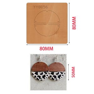 Patchwork muster ohrring stanzen, DIY Stanze, Stahlregel Metall Stanze, Leder Stanzen, Leder Schlag Handwerk Kraft Werkzeug