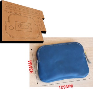 Bolsas artesanais de couro com corte e vinco, pingente de bolsa de moedas personalizado com corte e vinco de metal, cortador de metal com régua de aço, ferramenta de artesanato com punção de couro Kraft