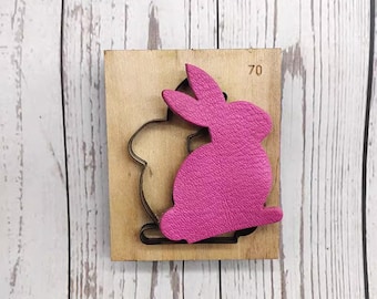 Custom Bunny Pendant Leather Die cutting-DIY Rabbit Keychian Die Cut-Handmade Steel Rule Metal Die Cutte-Leather Punch Shape Crafts Tool
