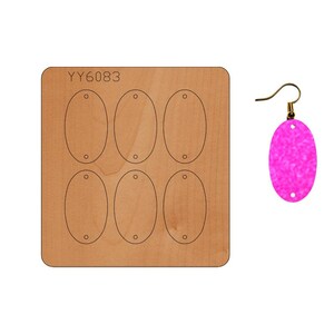 Benutzerdefinierte ovale Ohrringe Leder sterben geschnitten, Leder Punch sterben geschnitten, Stahlregel Metall Stanze, Leder sterben geschnitten, Leder Punch Crafts Kraft-Werkzeug