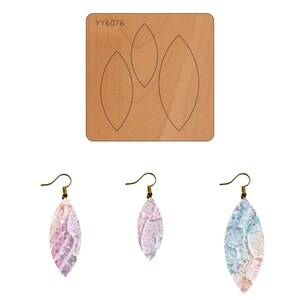 DIY Multi-Größe maßgeschneiderte Ohrring Leder stanzen, Leder Punch Stanzen, Stahlregel Metall Stanze, Leder Punch Crafts Kraft Werkzeug