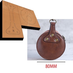 Fustellatura in pelle per borse piccole da donna, fustellatura in pelle personalizzata, fustellatrice in metallo con righello in acciaio, fustellatura in pelle, utensile per artigianato in pelle kraft