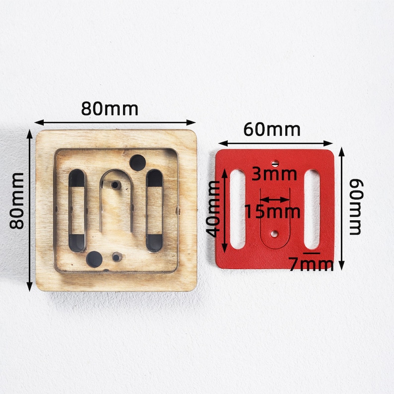 Handmade Belt Leather Buckle Leather Die Cutting-DIY Leather Metal Die Cut-Custom Steel Rule Metal Die Cutter-Leather Punch Crafts Tool image 4
