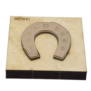 Fustellatrice per punzonatura in pelle con design a ferro di cavallo personalizzato-Fussatrice fai da te per fustellatura a luna-Fussatrice in metallo con riga in acciaio-Fussatrice per fustellatura in pelle-Strumento per artigianato con punzonatura in pelle