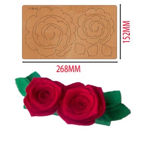 Doppelrose stanzen, kundenspezifische lederne Edelstähle schneiden, Metall stanze Maschine, stanzende Lederhandwerkswerkzeuge