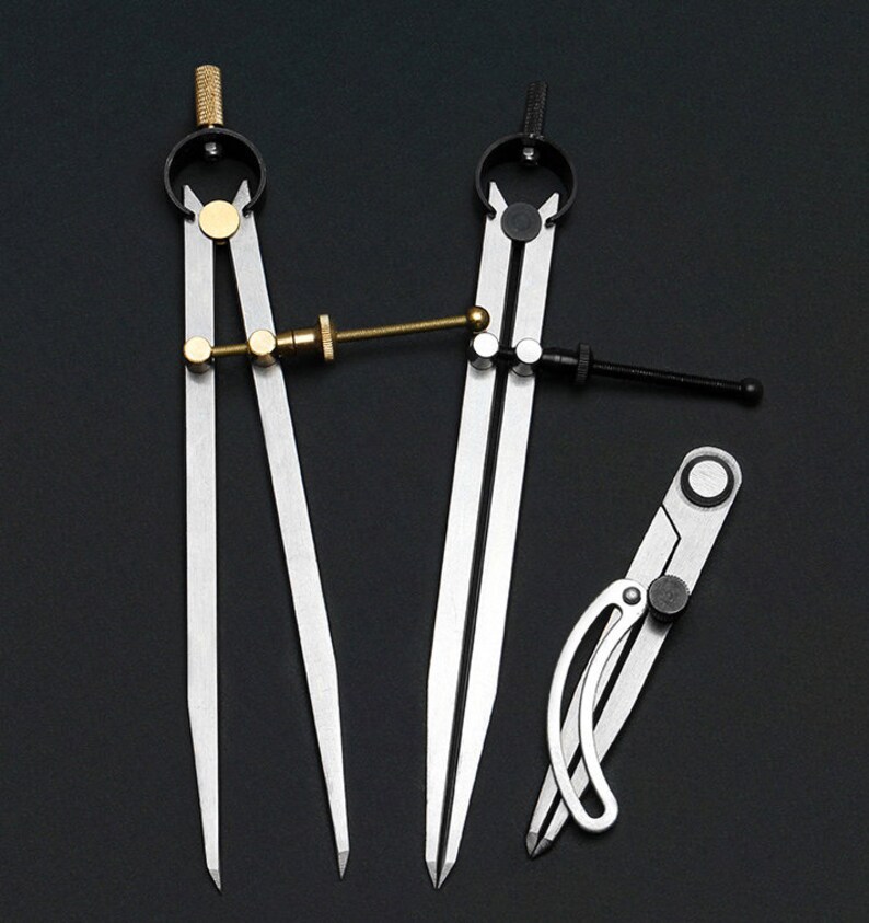 Metal Distance Scribe Adjustable Metal Leather Scribing, Handmade Crimper, Stainless Steels ...
