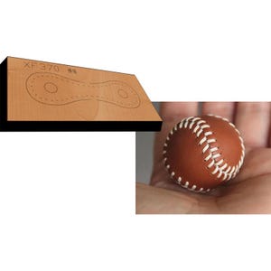 Handgefertigte Baseball Keychain Leder Stanzen-DIY Anhänger Leder Stähle Schnitt Die-Metall Stanzen-Custom Leder Stanzen Handwerk Werkzeuge