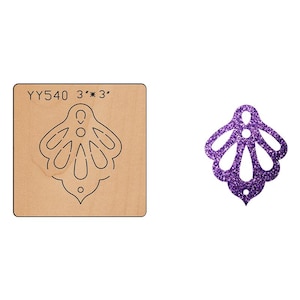 Découpe en cuir de boucle d'oreille pour femme personnalisée, outil de découpe en métal pour règle en acier, moule en cuir découpé, outil artisanal Kraft de poinçonnage