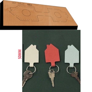 DIY Haus Schlüsselanhänger Leder stanzen, benutzerdefinierte Lederschnittmaschine, Metallstanzmaschine, Lederstanzen, Handwerkswerkzeug, Weihnachtsgeschenke
