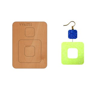 Quadratische Ohrring Leder Stanzen, Leder Stanzen, Stahlregel Metall Stanze, Leder Stanzen, Leder Schlag Handwerk Kraft-Werkzeug