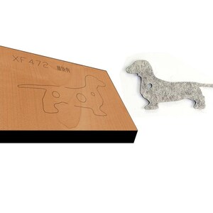 Benutzerdefinierte Dackel Design Anhänger Leder Punch Stanzform-Handmade Stahl Regel Metall Stanze Leder Punch Crafts Werkzeug