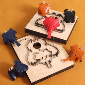 3D Elefant / Kuhleder Punch Stanzen-Handgefertigte Stahlregel Metall Stanze-Custom Ihr Design Anhänger Stanzen-Leder Punch Crafts-Tool