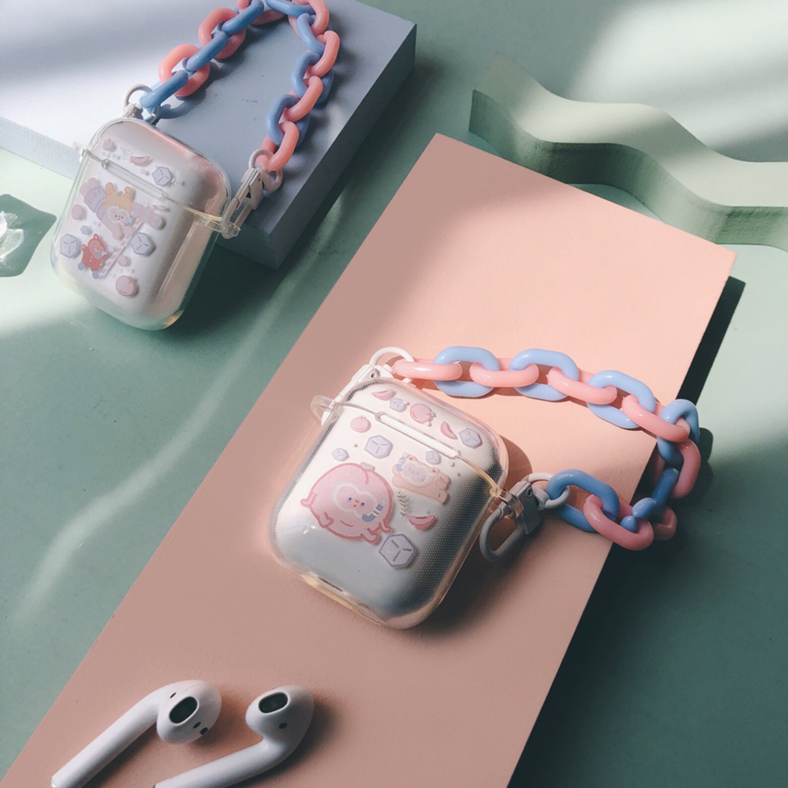 Lovely color chain Shock Proof AirPod Case For AirPod 1 Airpod Etsy