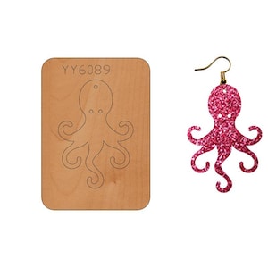 Handgefertigte Octopus Design Leder Ohrring Stanzen-Benutzerdefinierte Form Stahl Regel Metall Stanze-Leder sterben geschnitten Form-Leder Schlag Handwerk Werkzeug