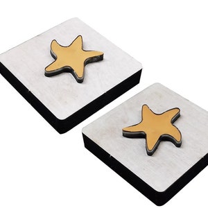 Règle en acier faite main de découpe de cuir d'étoile de mer personnalisée emporte-pièce en métal - outil personnalisé de poinçon de cuir découpé avec...