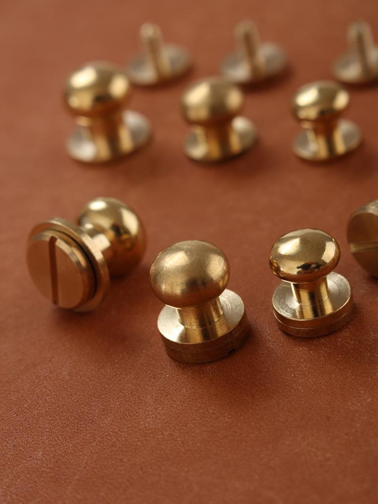 Handmade Leather Bag Screw Rivets, 5-10mm, Studs for Handbag, Leather ...