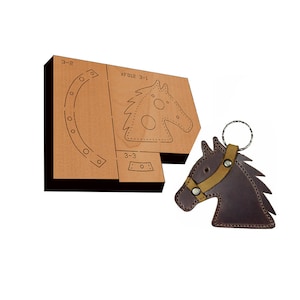 DIY Horse Keychain Leather Die Cutter-Custom Pendant Leather Metal Die Cutting-Handmade Leather Punching Crafts Tools-Meet your Needs