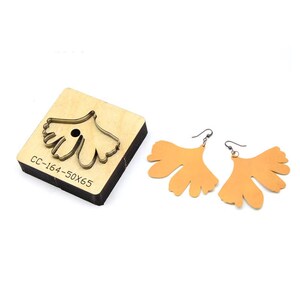 Ginkgo Blatt Edelstahl Stanzen, Leder Punch Stanzen, Stahlregel Metall Stanze, Leder Stanzen, Leder Punch Crafts Kraft Werkzeug