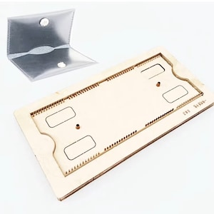 Fustella in pelle per borsa di carte piegate, fustellatura personalizzata per borsa di carte, fustella in metallo con righello in acciaio, strumenti per timbratura in pelle, carta kraft