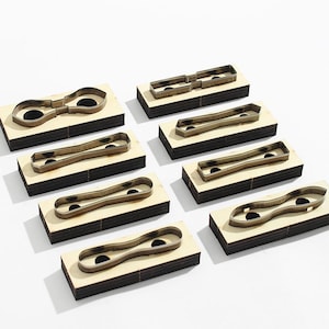 Feito à mão 8 tipos de designs de zíper Corte de couro - Cortador de matriz - Régua de aço personalizada Cortador de matriz de metal - Ferramenta de artesanato de punção de couro - Adapte-se às suas necessidades