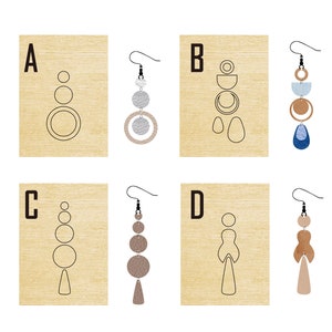 Découpage en cuir de grande conception de boucle d'oreille, emporte-pièce en métal en forme de goutte de cuir, découpe en cuir, poinçon de cuir pour travaux manuels