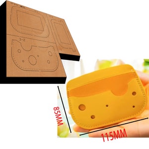 Pochette à fromage en cuir découpée, découpe de sac bricolage, emporte-pièce en métal avec règle en acier, découpe en cuir, poinçon en cuir pour artisanat kraft