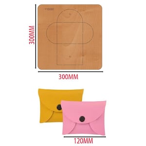 Mini fustella per sacchetti di carte, fustella per sacchetti di carte personalizzati, fustella per metallo con righello in acciaio, strumenti per timbratura in pelle, carta kraft, regalo di Natale