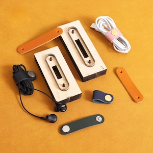 Kundenspezifische Kopfhörer Linie Lagerung Leathet sterben Schnitt-Handmade Daten Kabel Organizer Leder Stahl Metall Stanzer-Leder Punch Craft Werkzeug