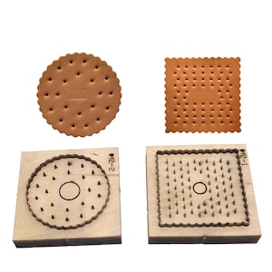 Dessous de verre rond/carré pour biscuits, perforatrice en cuir, taille personnalisée, règle en acier, découpeuse en métal, poinçon artisanal en cuir fait main