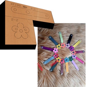 Blume Schlüsselbund Leder Stanzen, Benutzerdefinierte Blume Anhänger Metall Stanzen, Stahl Regel Metall Stanze, Leder Punch Crafts Kraft-Werkzeug