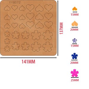 Sizzix fait main de petite taille en forme de fleur découpée avec des matrices, des outils d'artisanat de poinçonnage en cuir de conception de bricolage, des aciers découpés en cuir - Personnalisez vos créations
