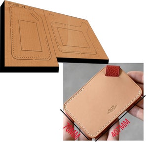 Troqueles de cuero para bolsas de tarjetas personalizadas, troqueles de virola para bolsas, troqueles de metal con regla de acero, troqueles de cuero, herramientas para manualidades con perforadoras de cuero