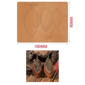 Quaste Ohrring Leder stanzen, DIY Ohrringstanze, Stahlregel Metallstanze, Leder Stanzform, Leder Schlag Handwerk Kraft-Werkzeug