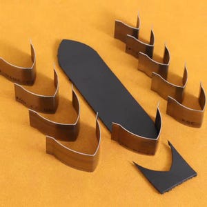 Fustella per cintura in pelle fatta a mano - Fustella in metallo con righello in acciaio - Strumenti artigianali per punzonatura in pelle personalizzati, Strumenti fai da te per il taglio della pelle