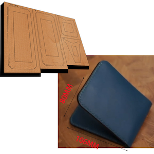 Brieftasche aus Leder gestanzt, benutzerdefinierte Brieftasche stanzen, Stahllineal Metallstanzmaschine, Lederstanzprozess Kraftwerkzeuge, Weihnachtsgeschenke