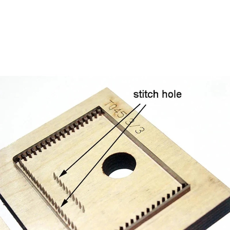 Leather Bracelet Die Cutting , Stitching Hole Leather Bracelet Die