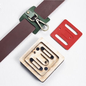 Handmade Belt Leather Buckle Leather Die Cutting-DIY Leather Metal Die Cut-Custom Steel Rule Metal Die Cutter-Leather Punch Crafts Tool image 1