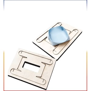 Scatola portaoggetti in pelle fai da te fustellata - Righello in acciaio fatto a mano fustellato in metallo - Vassoio organizer personalizzato senza cuciture in pelle fustellata - Strumento artigianale per punzonatura della pelle