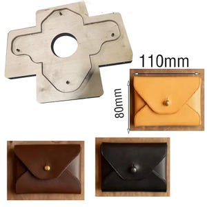 Benutzerdefinierte Kartentasche Lederstanze, Kartentasche sterben Schnitt, Stahllineal Metallstanze, Leder, das Handwerk Kraftpapier-Werkzeuge stempelt, Weihnachtsgeschenk