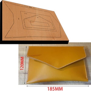 Corte de couro para bolsa de mão, corte de metal para carteira personalizada, máquina de corte de metal com régua de aço, ferramentas kraft para processo de perfuração de couro