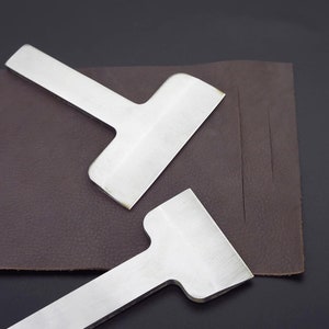 Bouton pression en cuir à faire soi-même, emporte-pièce pour ceinture fait main, poinçon pour cuir demi-rond, emporte-pièce en métal avec règle en acier, poinçon pour cuir, outils kraft pour créations artisanales