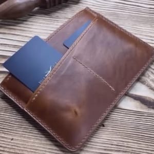 Kaarttas leer gestanst, op maat gemaakte munttas hanger metaal gestanst, stalen regel metalen stansvorm, lederen punch ambachten Kraft gereedschap, cadeau vader