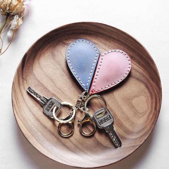 カップルのハート型アクセスカードダイカット、カスタムレザーステッチ