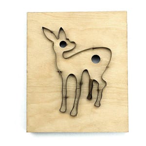 DIY Deer Pendant Leather Punch Die Cutting-Handmade Steel Rule Metal Die Cutter-Custom Design Leather Die Cut Mold-Leather Punch Crafts Tool