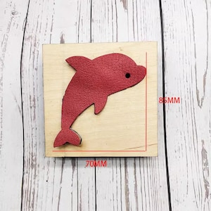 Stampo per fustellatura in pelle con ciondolo a forma di delfino fai da te - Fustella in metallo con righello in acciaio fatto a mano - Strumento per artigianato con fustella in pelle - Design personalizzato per soddisfare le tue esigenze