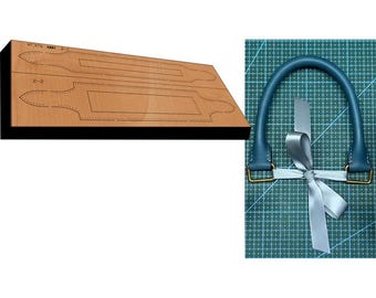 Fustella in pelle personalizzata per maniglia tracolla borsa-Fustella in pelle per maniglia di trasporto personalizzata-Fustella in acciaio fatta a mano-Utensile artigianale per punzonatura pelle