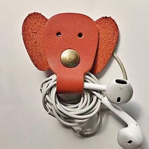 DIY Elefant Kopfhörer Linie Lagerung Stanzen-Niedliches Design Daten Kabel Organizer Leder sterben Schnitt-Handmade Leder Punch Crafts Tool-Custom